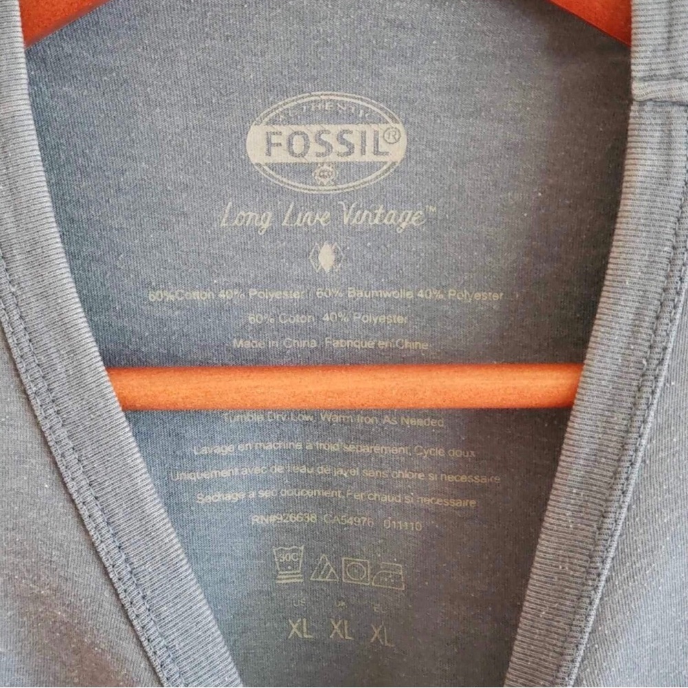 Fossil Wolf Moon Mountain Graphic T-shirt XL - Picture 4 of 5